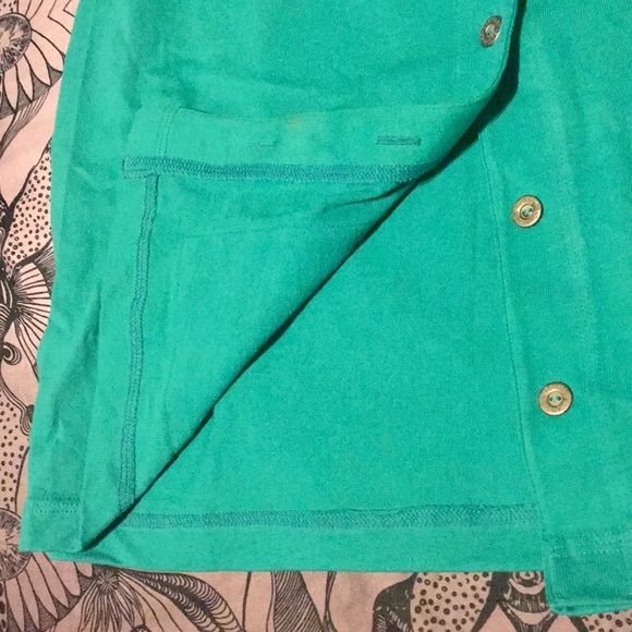 SJB SPORT 2-Pocket Teal Cardigan Jacket NWT M - Picture 4 of 5